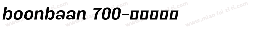 boonbaan 700字体转换